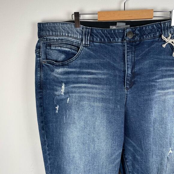 Democracy AbSolution Jeans Plus Size 24W Blue Bootcut High Rise Itty Bitty Boot - Picture 5 of 10